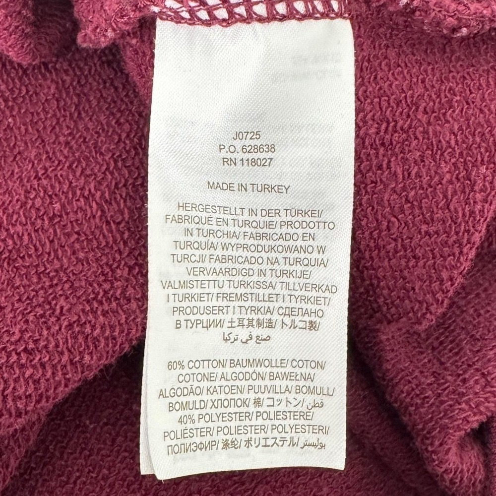 Boden Preppy Puff Sleeve Mini Dress Womens 6 Burgundy Elevated Basic Fall Winter - Picture 4 of 12
